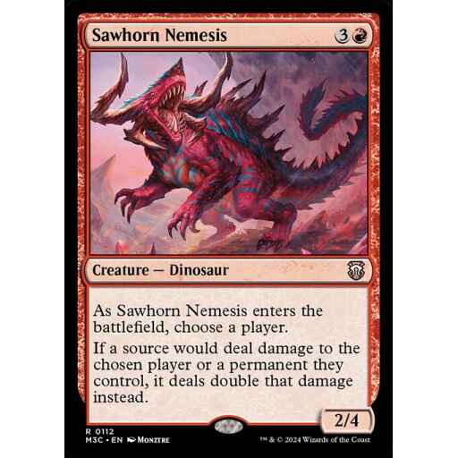 Modern Horizons 3 Commander - 112 - Sawhorn Nemesis - Rare - R - Non-foil