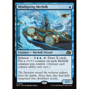 Aetherdrift - 51 - Mindspring Merfolk - Rare - U - Foil