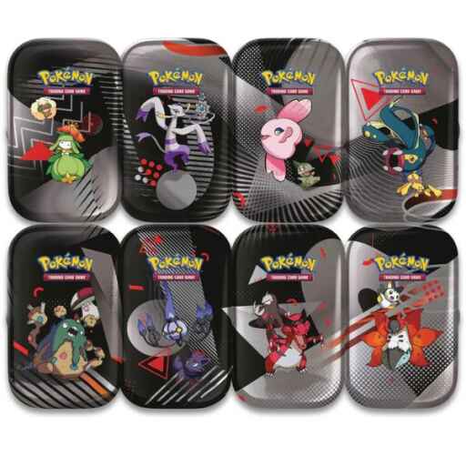 Alternative view of Pokemon Black Bolt & White Flare Mini-Tin Display (8 tins)