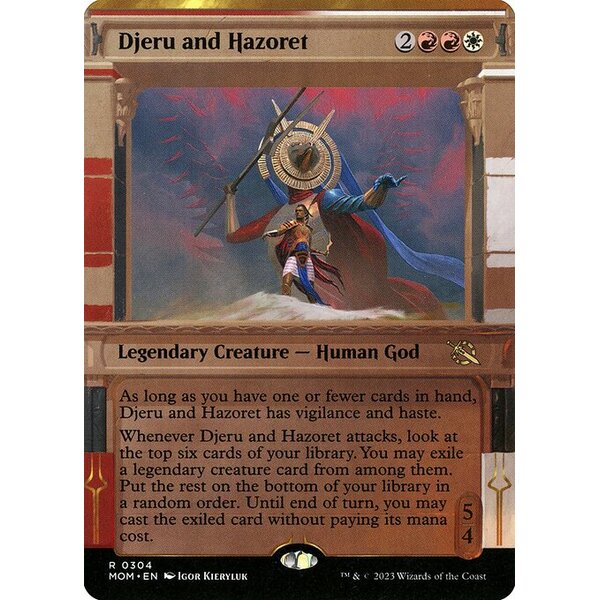 March of the Machine - 304 - Djeru and Hazoret - Rare - WR - Non-foil