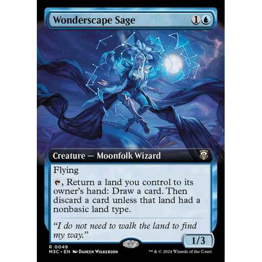 Modern Horizons 3 Commander - 49 - Wonderscape Sage - Rare - U - Foil