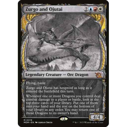 March of the Machine - 319 - Zurgo and Ojutai - Mythic - Multi - Foil