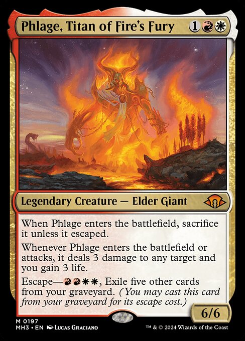 Modern Horizons 3 - 197 - Phlage, Titan of Fire's Fury - Mythic - WR - Foil