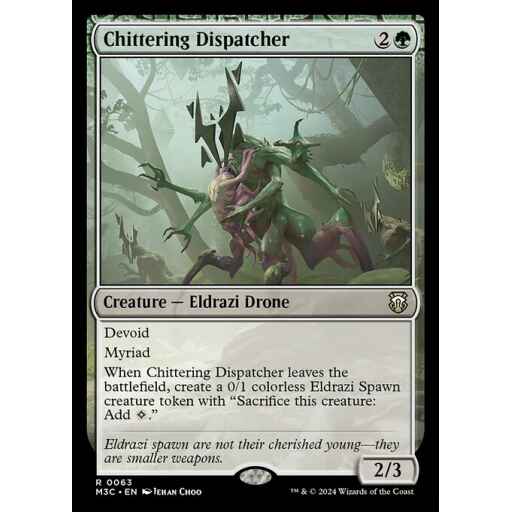 Modern Horizons 3 Commander - 63 - Chittering Dispatcher - Rare - C - Foil