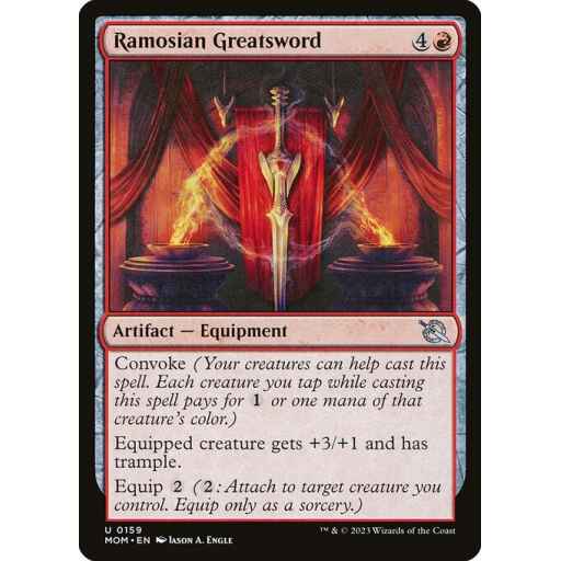 March of the Machine - 159 - Ramosian Greatsword - Uncommon - R - Non-foil