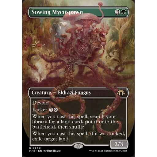 Modern Horizons 3 - 340 - Sowing Mycospawn - Rare - C - Foil