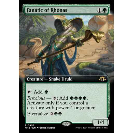 Modern Horizons 3 - 458 - Fanatic of Rhonas - Rare - G - Foil