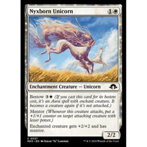 Modern Horizons 3 - 37 - Nyxborn Unicorn - Common - W - Non-foil