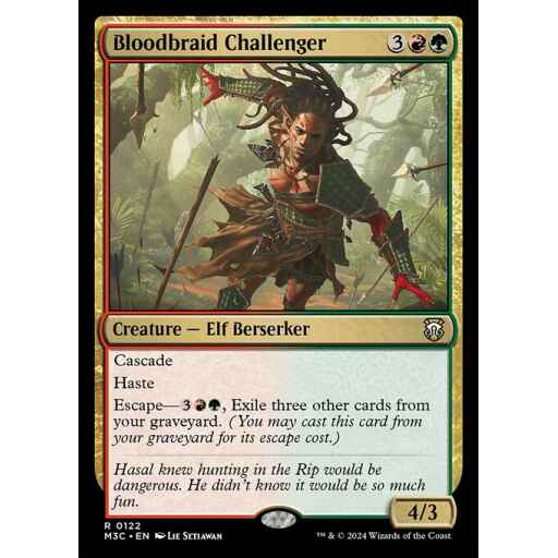 Modern Horizons 3 Commander - 122 - Bloodbraid Challenger - Rare - RG - Non-foil
