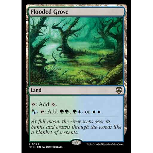 Modern Horizons 3 Commander - 342 - Flooded Grove - Rare - C - Non-foil