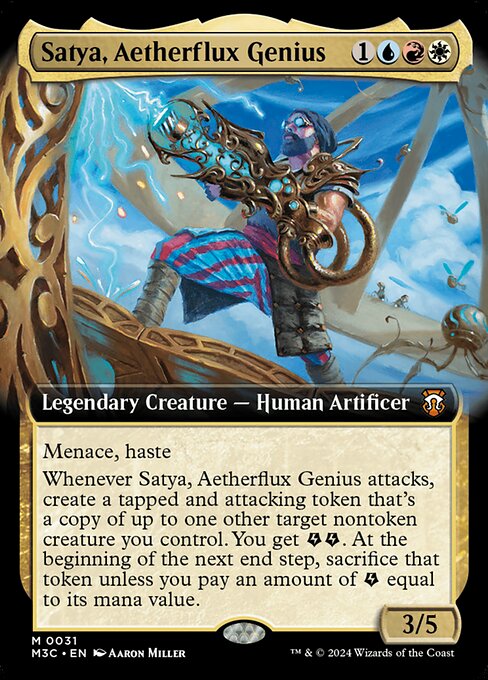 Modern Horizons 3 Commander - 31 - Satya, Aetherflux Genius - Mythic - Multi - Foil