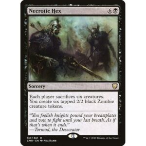 Commander Legends - 137 - Necrotic Hex - Rare - B - Foil