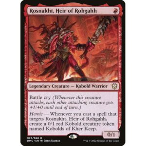 Dominaria United Commander - 25 - Rosnakht, Heir of Rohgahh - Rare - R - Non-foil