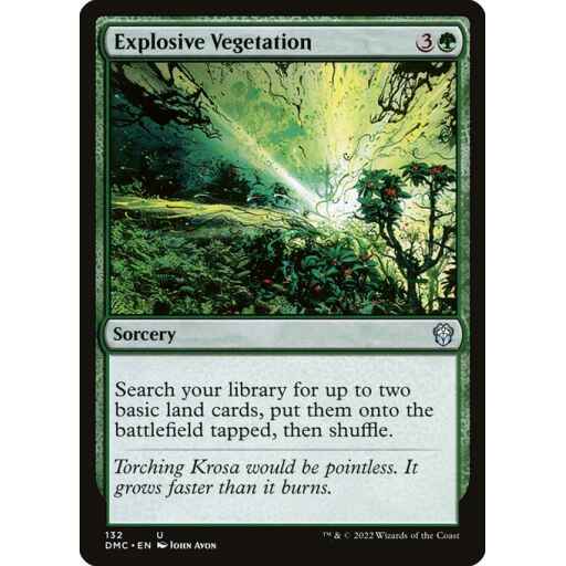 Dominaria United Commander - 132 - Explosive Vegetation - Uncommon - G - Non-foil