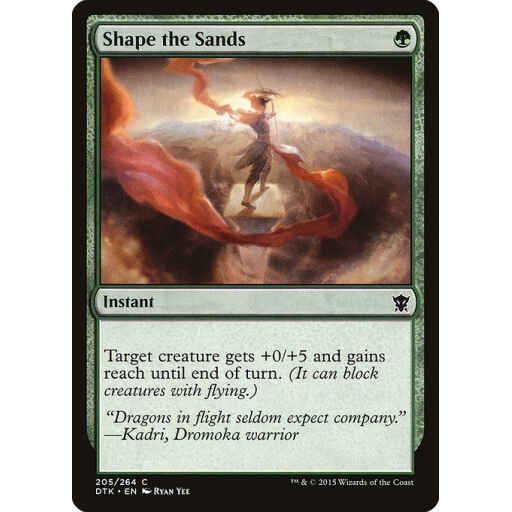 Dragons of Tarkir - 205 - Shape the Sands - Common - G - Foil