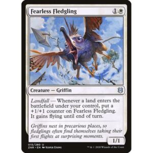 Zendikar Rising - 15 - Fearless Fledgling - Uncommon - W - Foil