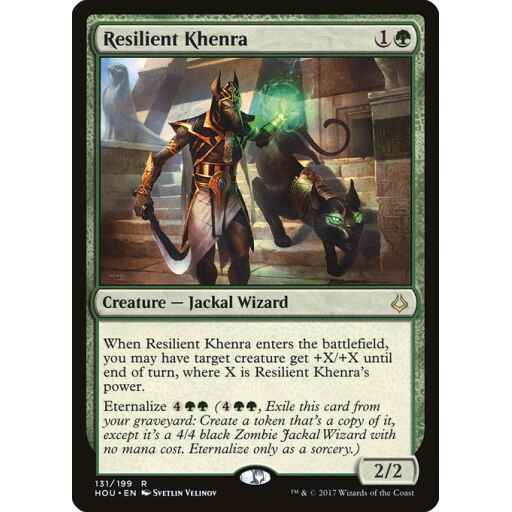 Hour of Devastation - 131 - Resilient Khenra - Rare - G - Foil