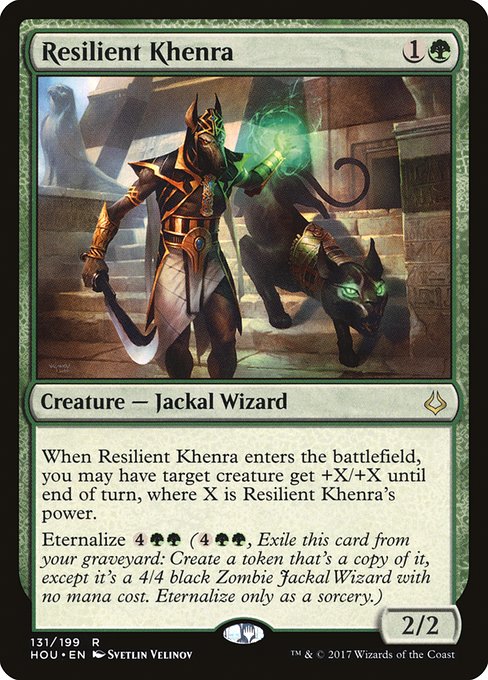 Hour of Devastation - 131 - Resilient Khenra - Rare - G - Foil