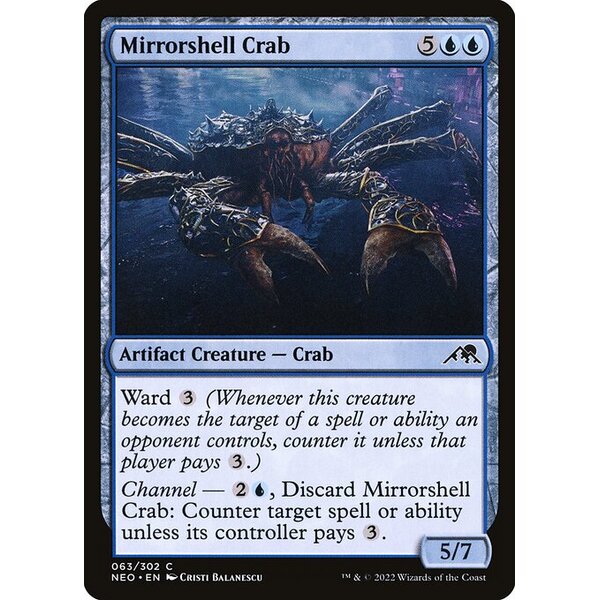 Kamigawa: Neon Dynasty - 63 - Mirrorshell Crab - Common - U - Foil