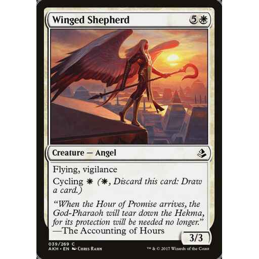 Amonkhet - 39 - Winged Shepherd - Common - W - Foil