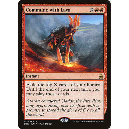 Dragons of Tarkir - 131 - Commune with Lava - Rare - R - Non-foil