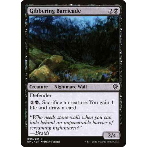 Dominaria United - 95 - Gibbering Barricade - Common - B - Foil