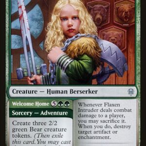 Throne of Eldraine - 155 - Flaxen Intruder // Welcome Home - Uncommon - G - Non-foil