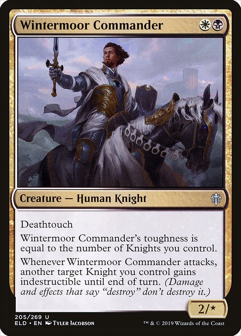 Throne of Eldraine - 205 - Wintermoor Commander - Uncommon - WB - Foil