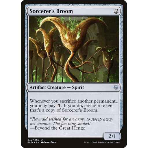 Throne of Eldraine - 232 - Sorcerer's Broom - Uncommon - C - Non-foil