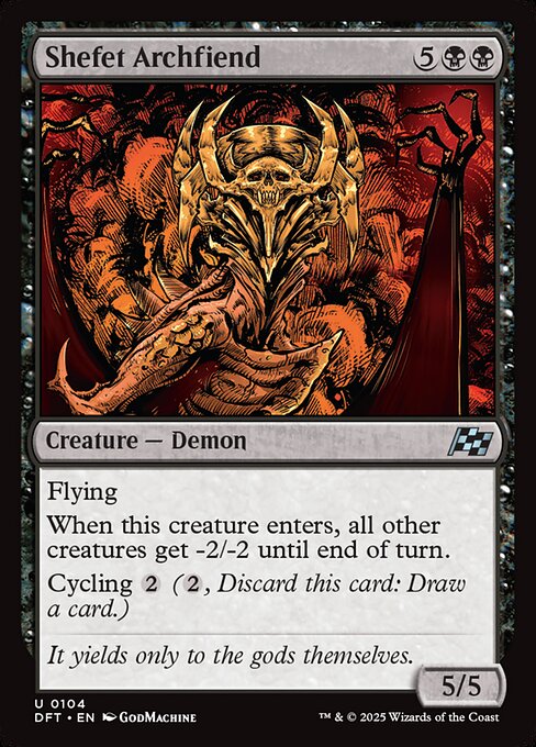 Aetherdrift - 104 - Shefet Archfiend - Uncommon - B - Non-foil