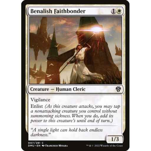 Dominaria United - 7 - Benalish Faithbonder - Common - W - Foil
