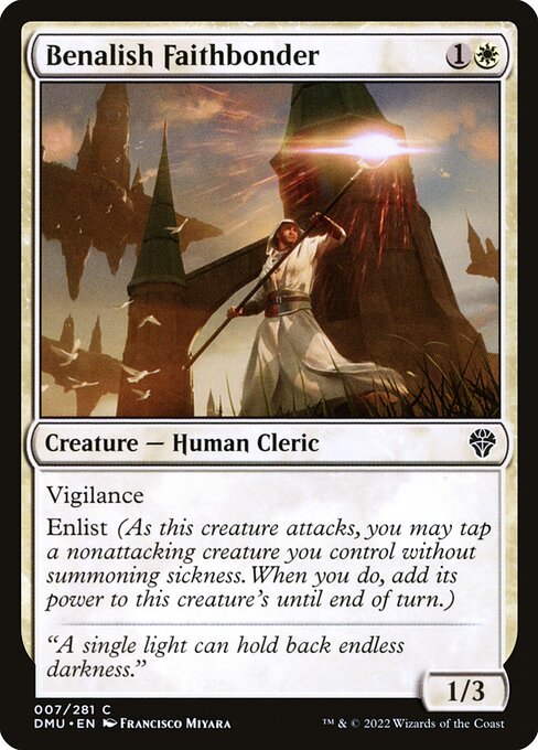 Dominaria United - 7 - Benalish Faithbonder - Common - W - Foil