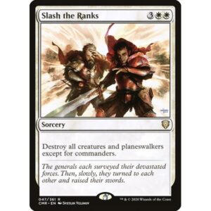 Commander Legends - 47 - Slash the Ranks - Rare - W - Foil