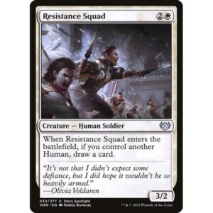 Innistrad: Crimson Vow - 32 - Resistance Squad - Uncommon - W - Non-foil