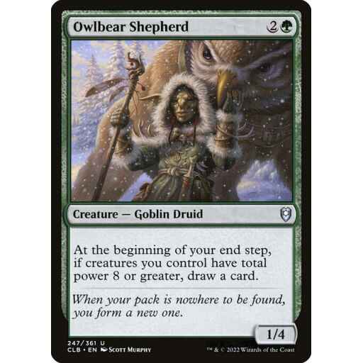 Commander Legends: Battle for Baldur's Gate - 247 - Owlbear Shepherd - Uncommon - G - Foil