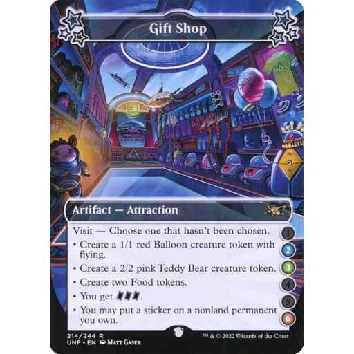 Unfinity - 214a - Gift Shop - Rare - C - Foil