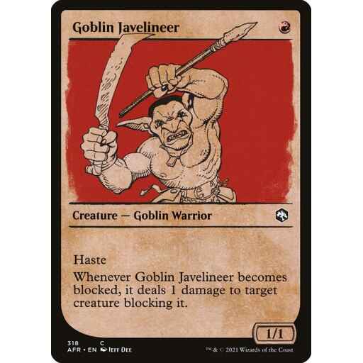 Adventures in the Forgotten Realms - 318 - Goblin Javelineer - Common - R - Foil