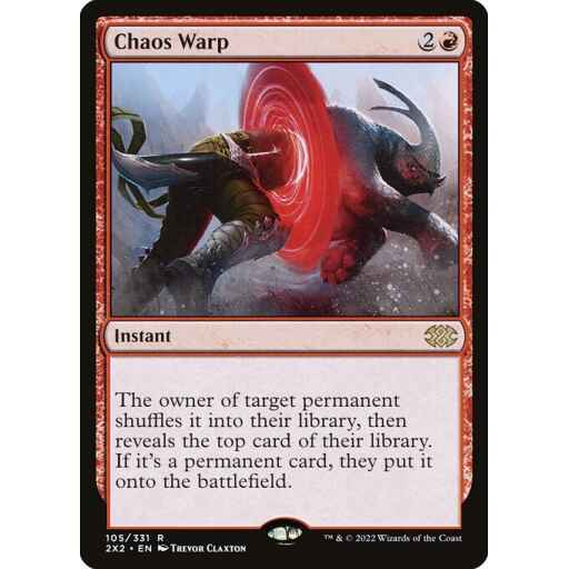 Double Masters 2022 - 105 - Chaos Warp - Rare - R - Non-foil