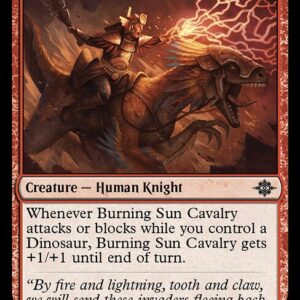 The Lost Caverns of Ixalan - 138 - Burning Sun Cavalry - Common - R - Foil (Front)