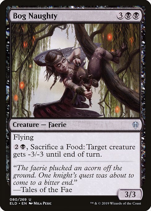 Throne of Eldraine - 80 - Bog Naughty - Uncommon - B - Non-foil