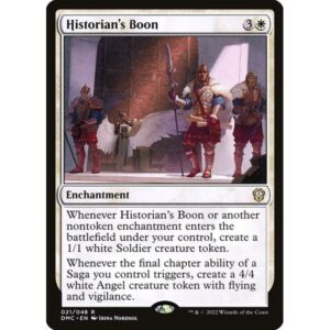 Dominaria United Commander - 21 - Historian's Boon - Rare - W - Non-foil