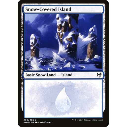 Kaldheim - 279 - Snow-Covered Island - Common - C - Foil