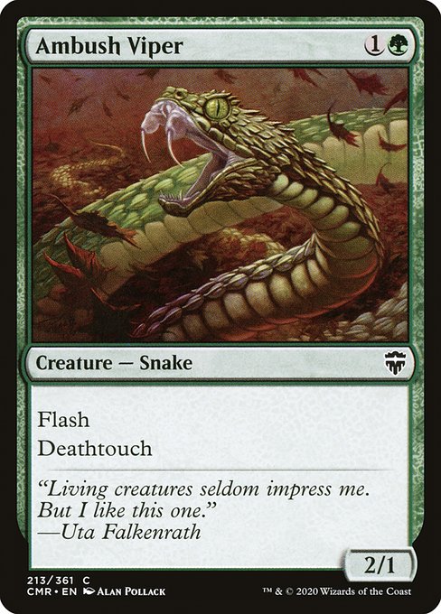Commander Legends - 213 - Ambush Viper - Common - G - Non-foil