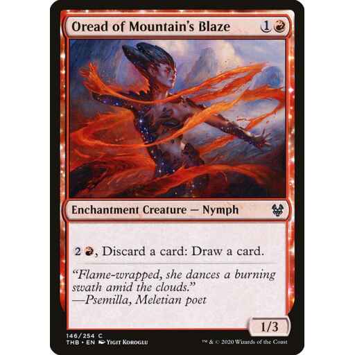 Theros Beyond Death - 146 - Oread of Mountain's Blaze - Common - R - Foil