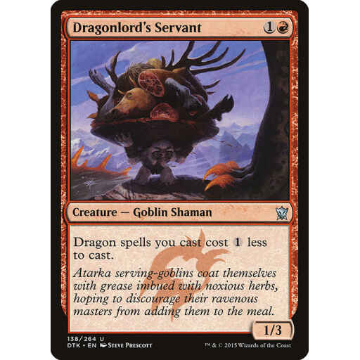 Dragons of Tarkir - 138 - Dragonlord's Servant - Uncommon - R - Non-foil