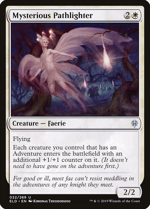 Throne of Eldraine - 22 - Mysterious Pathlighter - Uncommon - W - Non-foil