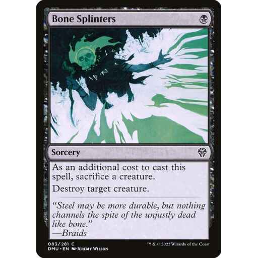 Dominaria United - 83 - Bone Splinters - Common - B - Non-foil