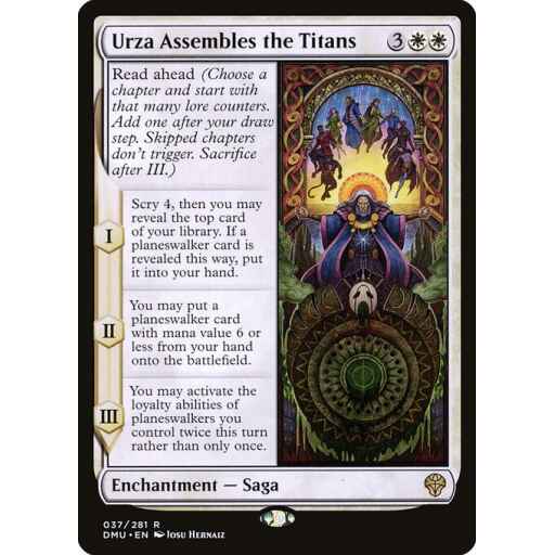 Dominaria United - 37 - Urza Assembles the Titans - Rare - W - Foil