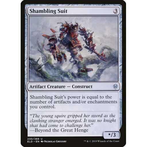 Throne of Eldraine - 230 - Shambling Suit - Uncommon - C - Foil