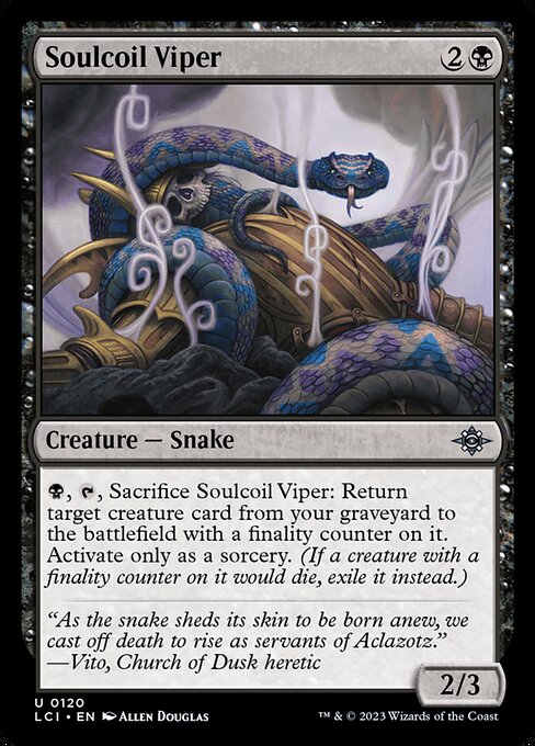 The Lost Caverns of Ixalan - 120 - Soulcoil Viper - Uncommon - B - Foil (Front)